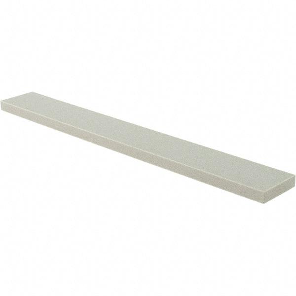 Tru-Maxx - 120 Grit Aluminum Oxide Rectangular Polishing Stone - Fine Grade, 1" Wide x 8" Long x 1/4" Thick - Apex Tool & Supply