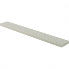 Tru-Maxx - 120 Grit Aluminum Oxide Rectangular Polishing Stone - Fine Grade, 1" Wide x 8" Long x 1/4" Thick - Apex Tool & Supply