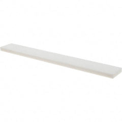Tru-Maxx - 100 Grit Aluminum Oxide Rectangular Polishing Stone - Fine Grade, 1" Wide x 8" Long x 1/4" Thick - Apex Tool & Supply