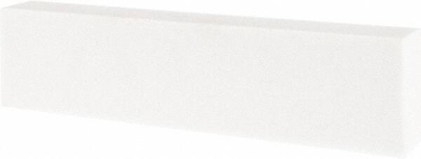 Tru-Maxx - 80 Grit Aluminum Oxide Rectangular Polishing Stone - Medium Grade, 2" Wide x 8" Long x 1" Thick - Apex Tool & Supply