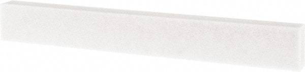 Tru-Maxx - 80 Grit Aluminum Oxide Rectangular Polishing Stone - Medium Grade, 1" Wide x 8" Long x 1/2" Thick - Apex Tool & Supply