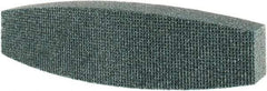 Tru-Maxx - 46 Grit Silicon Carbide Boat (Shape) Polishing Stone - Coarse Grade, 2-1/2" Wide x 9" Long x 1-1/2" Thick - Apex Tool & Supply