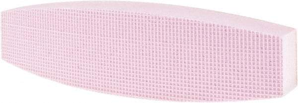 Tru-Maxx - 120 Grit Aluminum Oxide Boat (Shape) Polishing Stone - Fine Grade, 2-1/2" Wide x 9" Long x 1-1/2" Thick - Apex Tool & Supply