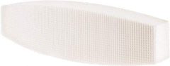 Tru-Maxx - 60 Grit Aluminum Oxide Boat (Shape) Polishing Stone - Medium Grade, 2-1/2" Wide x 9" Long x 1-1/2" Thick - Apex Tool & Supply