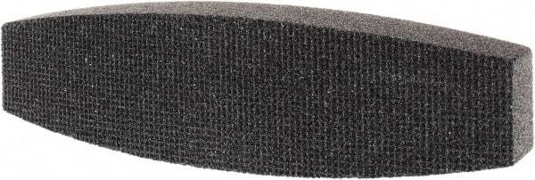 Tru-Maxx - 46 Grit Silicon Carbide Boat (Shape) Polishing Stone - Coarse Grade, 2-1/2" Wide x 9" Long x 1-1/2" Thick - Apex Tool & Supply