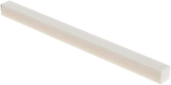 Tru-Maxx - 220 Grit Aluminum Oxide Square Polishing Stone - Very Fine Grade, 1/4" Wide x 4" Long x 1/4" Thick - Apex Tool & Supply