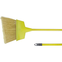 7 1/2' Plastic Angled Upright - Broom With Handle - Apex Tool & Supply