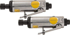 Value Collection - 1/4" Collet, Straight Handle, Air Straight Die Grinder - 22,000 RPM, Rear Exhaust, 4 CFM, 0.45 hp, 90 psi, 1/4 NPT Inlet - Apex Tool & Supply