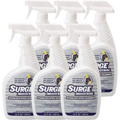Surge Industrial - 32 fl oz Liquid Stainless Steel Cleaner - Unscented, Spray Bottle Container - Apex Tool & Supply