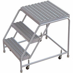 TRI-ARC - Rolling & Wall Mounted Ladders & Platforms Type: Rolling Warehouse Ladder Style: Rolling Safety Ladder - Apex Tool & Supply
