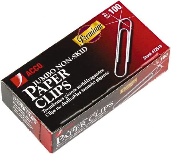 ACCO - 1-3/4" Wide Paper Fastener - Silver - Apex Tool & Supply