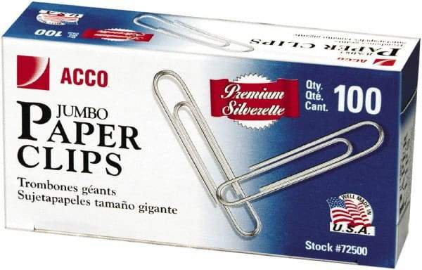 ACCO - 1-3/4" Wide Paper Fastener - Silver - Apex Tool & Supply
