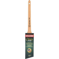 Wooster Brush - 1-1/2" Angled Synthetic Angular Brush - 2-3/16" Bristle Length, 7-1/8" Maple Handle - Apex Tool & Supply