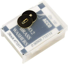 ACCO - 100 Piece Paper File Fasteners - 1.2" Long - Apex Tool & Supply