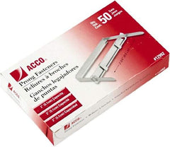 ACCO - 50 Piece Paper File Fasteners - 5.4" Long - Apex Tool & Supply