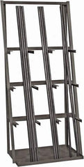 Durham - 3 Bay, 3,000 Lb Capacity, Gray Vertical Bar Storage Rack - 36" Wide x 84" High x 24" Deep - Apex Tool & Supply