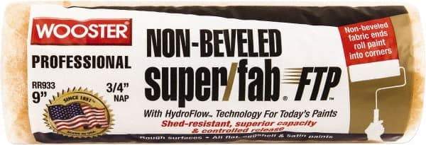 Wooster Brush - 3/4" Nap, 9" Wide Paint Roller - Semi-Rough to Rough Texture, Knitted - Apex Tool & Supply