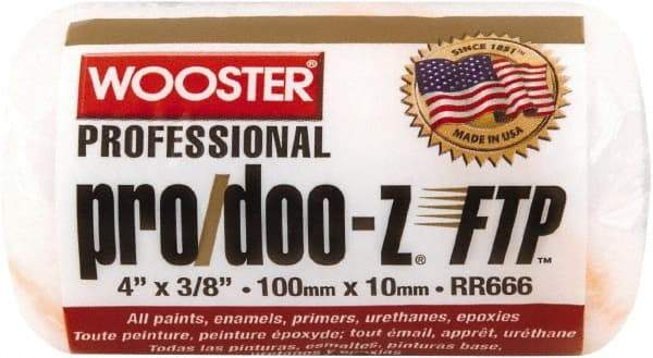 Wooster Brush - 3/8" Nap, 4" Wide Paint Roller - Medium Texture, Woven - Apex Tool & Supply