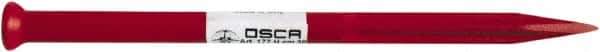 Osca - 12" OAL x 13/32" Blade Width Brick Chisel - Chrome Vanadium Steel Handle - Apex Tool & Supply