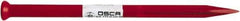 Osca - 12" OAL x 13/32" Blade Width Brick Chisel - Chrome Vanadium Steel Handle - Apex Tool & Supply
