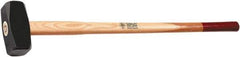 Osca - 8-51/64 Lb Head, 35-1/2" Long Sledge Hammer - Carbon Steel Head, 2-1/2" Face Diam, 6" Long Head, Wood Handle - Apex Tool & Supply