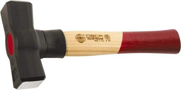 Osca - 2-13/64 Lb Head, 11" Long Sledge Hammer - Carbon Steel Head, 1.7" Face Diam, 3.6" Long Head, Fiberglass Handle with Grip - Apex Tool & Supply