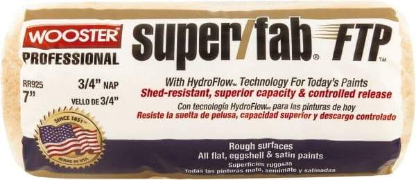 Wooster Brush - 1/2" Nap, 7" Wide Paint Roller - Semi-Rough to Rough Texture, Knitted - Apex Tool & Supply