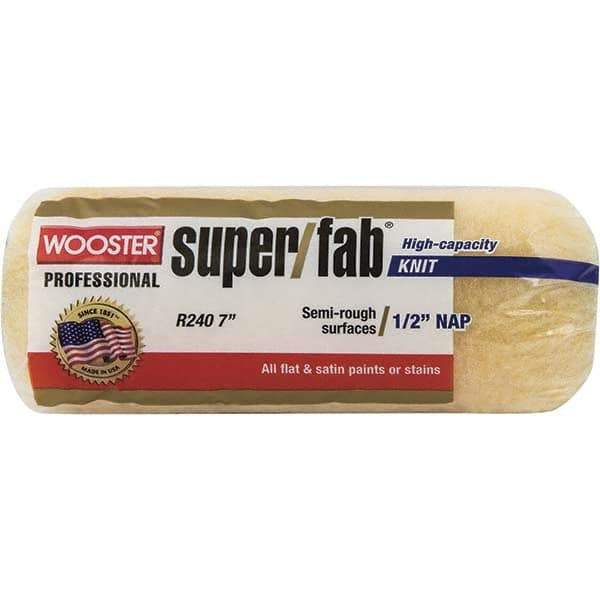 Wooster Brush - 1/2" Nap, 7" Wide Paint Roller - Semi-Rough Texture, Knitted - Apex Tool & Supply