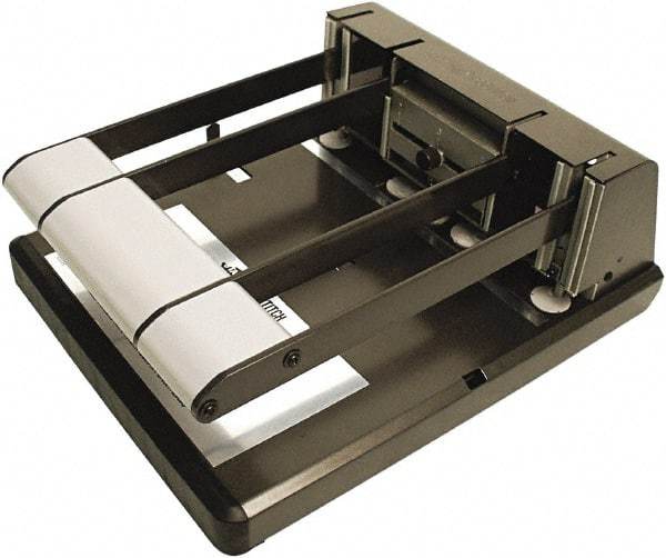 Stanley Bostitch - Paper Punches Type: 160 Sheet Adjustable Hole Punch Color: Black/Silver - Apex Tool & Supply