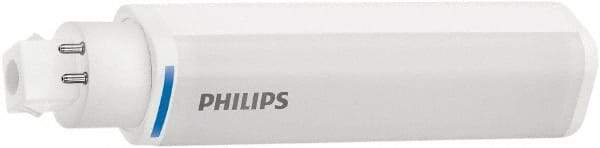 Philips - 8 Watt LED Commercial/Industrial 4 Pin Lamp - 2,700°K Color Temp, 900 Lumens, 120, 270, 347 Volts, Plug-in-Horizontal, 40,000 hr Avg Life - Apex Tool & Supply