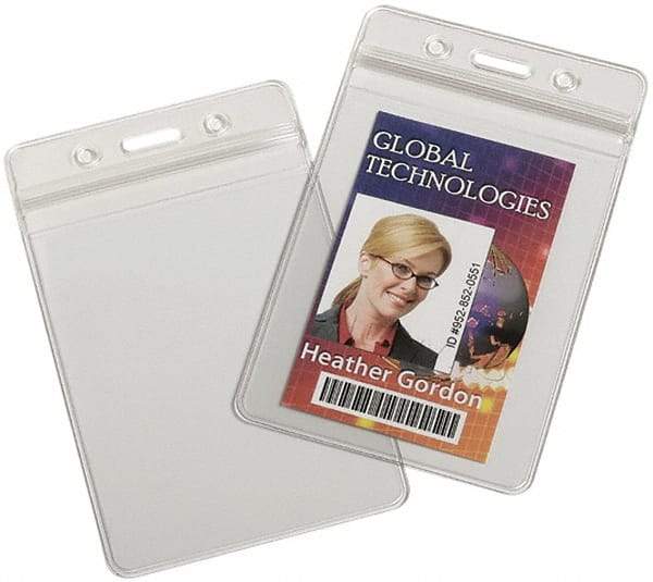 Ability One - Hanging Badge Holder - Clear - Apex Tool & Supply
