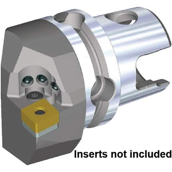 Kennametal - Left Hand Cut, Size KM63TS, CN.. 120408 & CN.. 432 Insert Compatiblity, Internal Modular Turning & Profiling Cutting Unit Head - 43mm Ctr to Cutting Edge, 60mm Head Length, Through Coolant, Series KM63 - Apex Tool & Supply