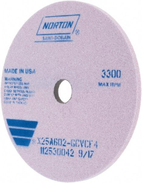 Norton - 250mm x 32mm Hole x 10mm Thick, G Hardness, 60 Grit Surface Grinding Wheel - Aluminum Oxide, Type 1 - Apex Tool & Supply