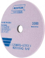 Norton - 250mm x 32mm Hole x 10mm Thick, G Hardness, 60 Grit Surface Grinding Wheel - Aluminum Oxide, Type 1 - Apex Tool & Supply