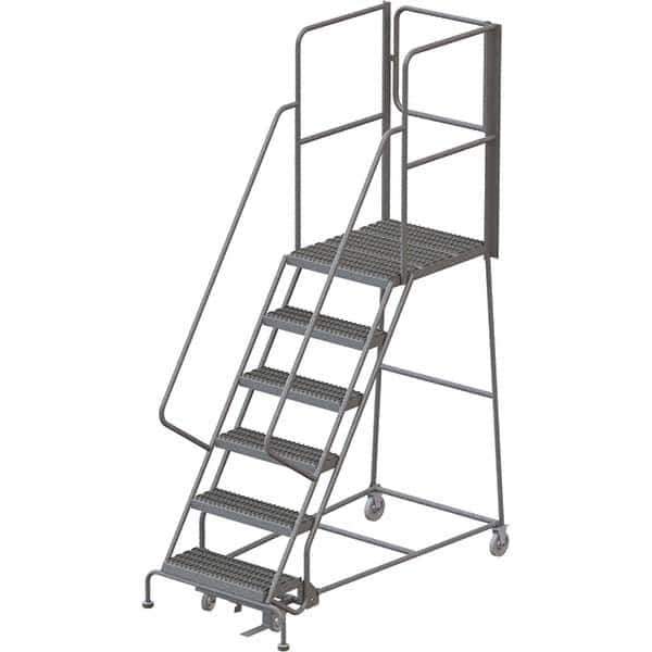 TRI-ARC - Rolling & Wall Mounted Ladders & Platforms Type: Rolling Warehouse Ladder Style: Rolling Platform Ladder - Apex Tool & Supply