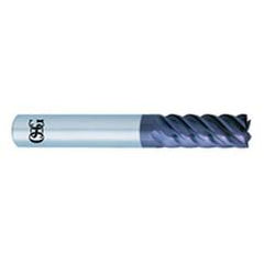 1/2'' Dia. - 3-1/2'' OAL - - WXS Coated CBD - 45° Helix HP End Mill - 6 FL - Apex Tool & Supply