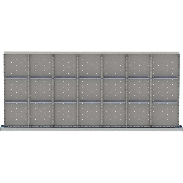 LISTA - 21-Compartment Drawer Divider Layout for 3.15" High Drawers - Apex Tool & Supply