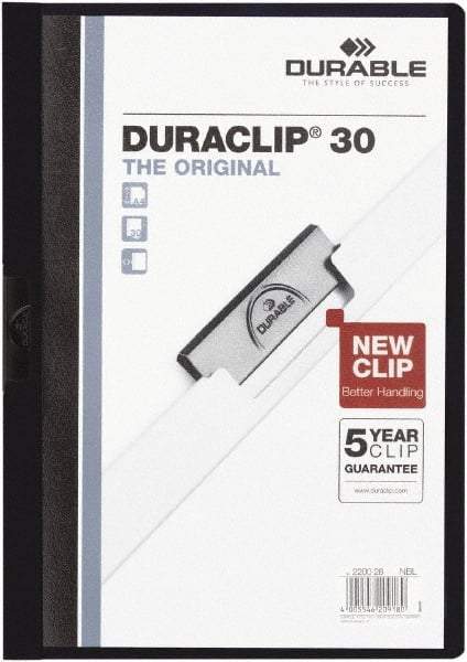 DURABLE - 11" Long x 8" Wide Report Cover - Navy Blue - Apex Tool & Supply
