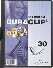 DURABLE - 11" Long x 8" Wide Report Cover - Graphite - Apex Tool & Supply