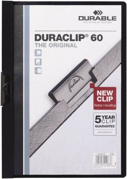 DURABLE - 11" Long x 8" Wide Report Cover - Navy Blue - Apex Tool & Supply
