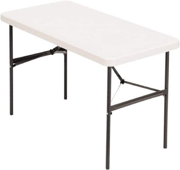 ALERA - 24" Long x 48" Wide x 29" High, Folding Table - Platinum - Apex Tool & Supply