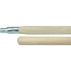 60″ Hardwood Handle, Threaded Metal Tip, 1-1/8″ Diameter - Apex Tool & Supply