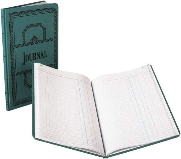 Boorum & Pease - 150 Sheet, 7-5/8 x 12-1/8", Record/Account Book - Blue - Apex Tool & Supply