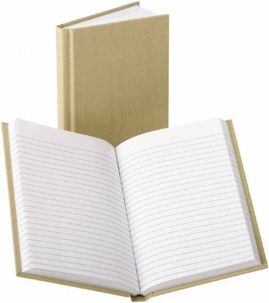 Boorum & Pease - 96 Sheet, 4-3/8 x 7", Memo Book (Side Bound) - Tan - Apex Tool & Supply