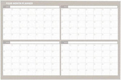 MasterVision - 36 x 48", Wall Calendar - White - Apex Tool & Supply