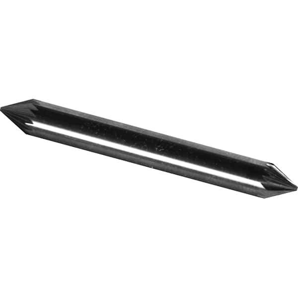 Made in USA - 6mm Cut Diam, 0.2362" Shank Diam, Cone Head Double Cut Burr - Carbide, 4mm LOC, 50mm OAL - Apex Tool & Supply
