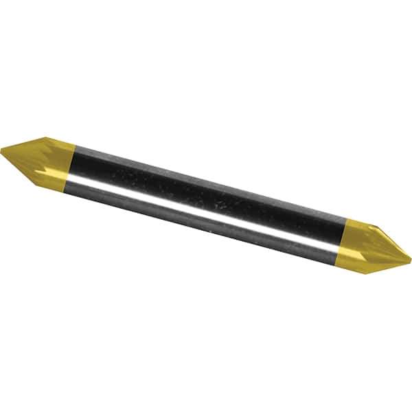 Made in USA - 6mm Cut Diam, 0.2362" Shank Diam, Cone Head Chipbreaker Cut Burr - Carbide, 4mm LOC, 50mm OAL - Apex Tool & Supply