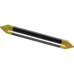 Made in USA - 3mm Cut Diam, 0.1181" Shank Diam, Cone Head Single Cut Burr - Carbide, 2.5mm LOC, 38mm OAL - Apex Tool & Supply