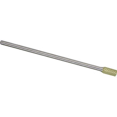 Made in USA - 1/4" Cut Diam, 1/4" Shank Diam, Cylinder Head Chipbreaker Cut Burr - Carbide, 5/8" LOC, 6-3/4" OAL - Apex Tool & Supply