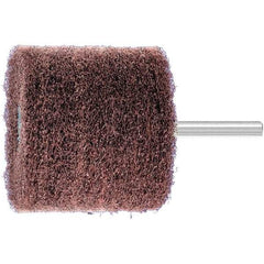 PFERD - 2-3/8" Diam x 2" Face Width, Aluminum Oxide Nonwoven Mounted Flap Wheel - 1/4" Shank Mount, 180 Grit, 10,000 Max RPM - Apex Tool & Supply